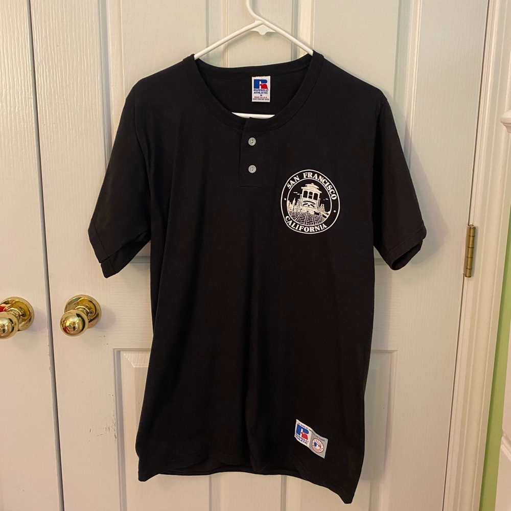 Russell Athletic San Francisco California Black Shirt